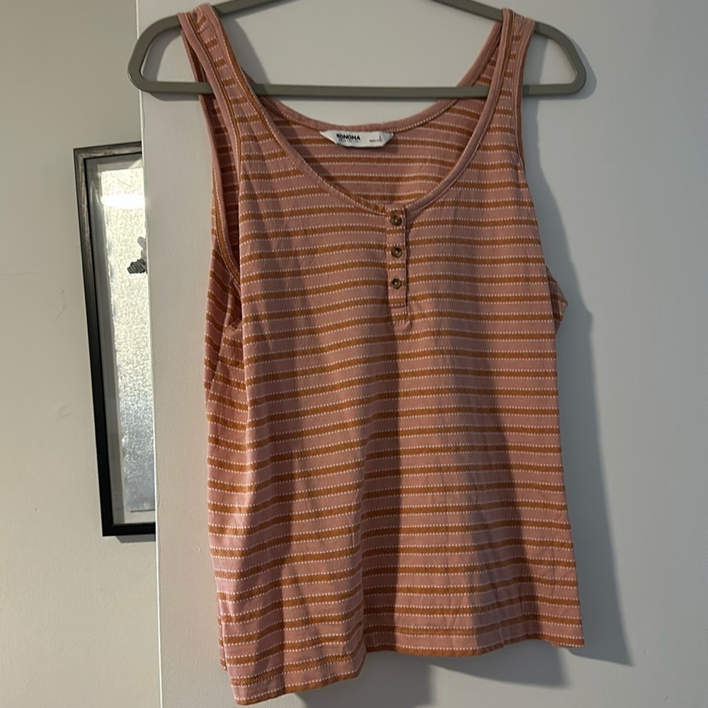 Sonoma tank top, gently used but stilll in good condition.